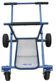 KartWorkz-wheeled-x-frame-kart-stand-blue-front-view