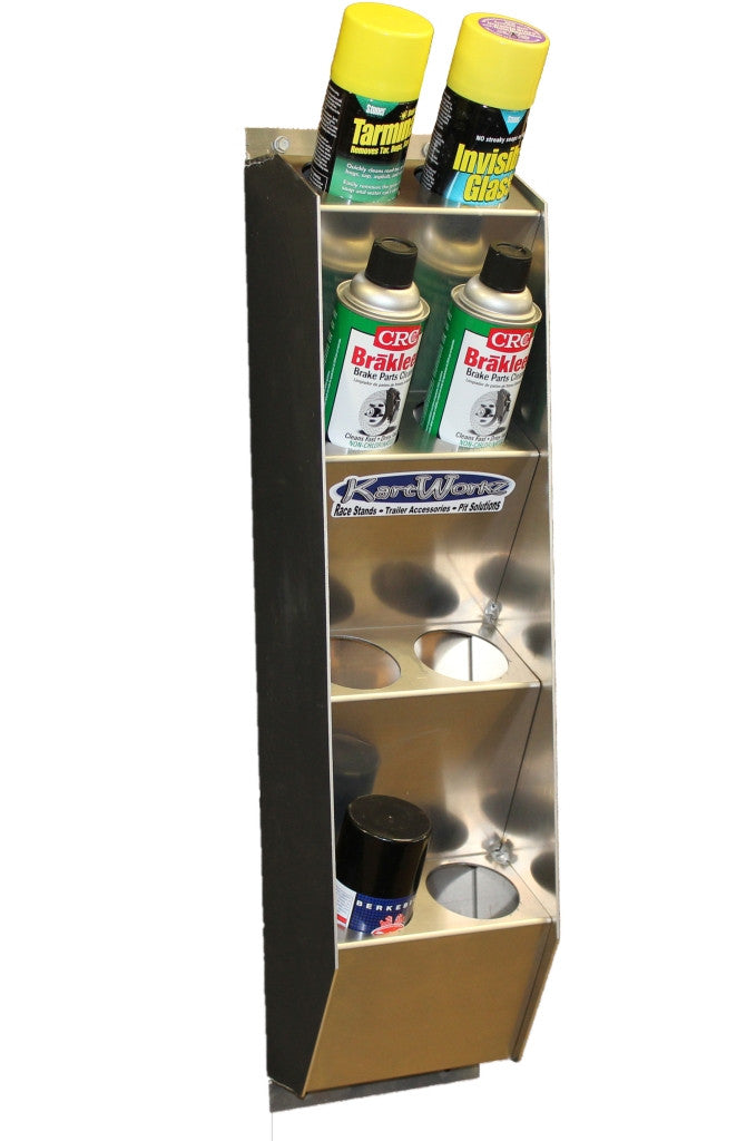 8 Can Vertical Aerosol Rack | KartWorkz Inc.