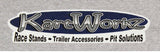 KartWorkz-gray-t-shirt-rear-logo