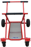 KartWorkz-wheeled-x-frame-kart-stand-red-front-view