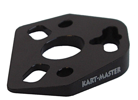 Steering Mount Wedge, 10 Degree Angle, Black Finish, Fits 6hole and 3 Hole Mounts