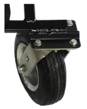 KartWorkz-wheeled-x-frame-kart-stand-front-wheel-gusseted-view
