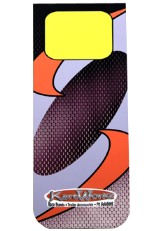Replica Graphics For Wheeled X-Frame Kart - Orange