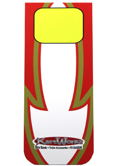 Replica Graphics For Wheeled X-Frame Kart - Red